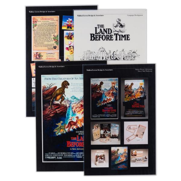 A Set of "The Land Before Time" Advertising Campaign Presentation Boards.