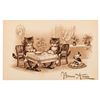 Image 1 : A French New Years Postcard with Cats and Mickey Mouse.