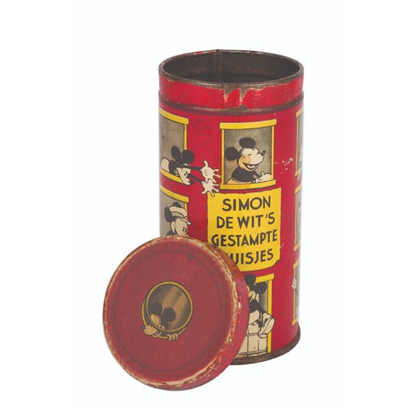 A Dutch Mickey Mouse Tin Box.