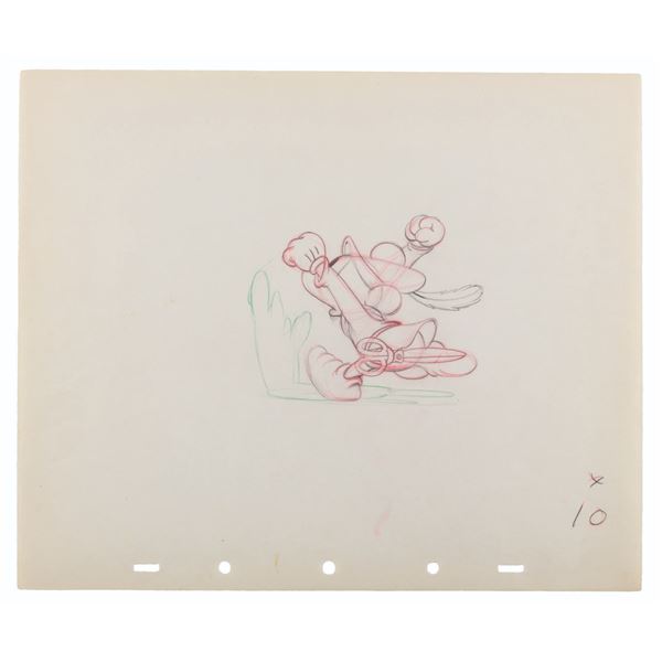 A "The Brave Little Tailor" Fred Moore Production Drawing.