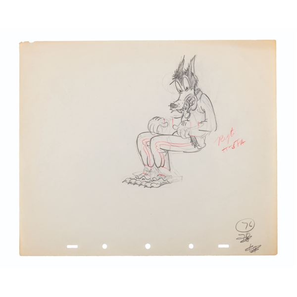 A "The Practical Pig" Production Drawing.