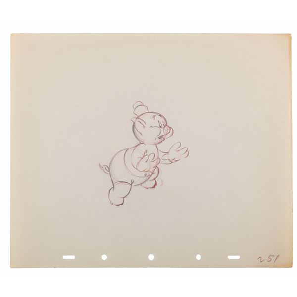 A "The Practical Pig" Production Drawing.