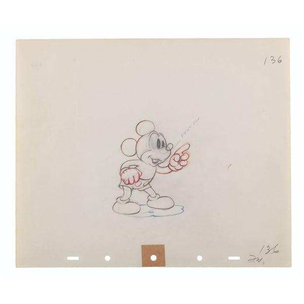 A "Society Dog Show" Mickey Mouse Production Drawing.