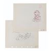 Image 1 : A Pair of "Society Dog Show" Mickey and Pluto Production Drawings.