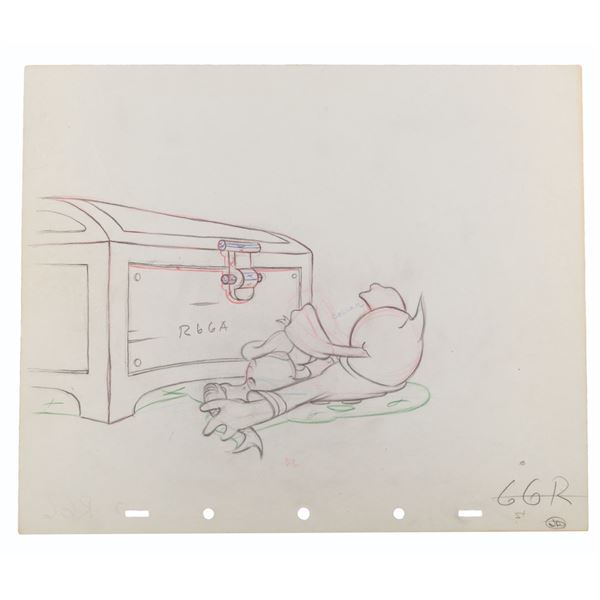 A "Donald's Penguin" Original Production Drawing.