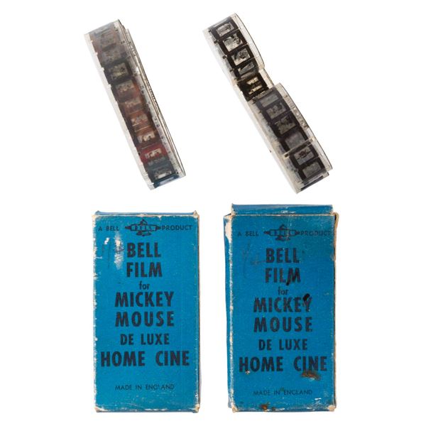 A Pair of Mickey Mouse Home Cine Mini Film strips.