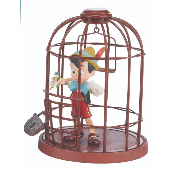 A Repaired WDCC Pinocchio & Jiminy Cricket "I’ll Never Lie Again" Figurine.