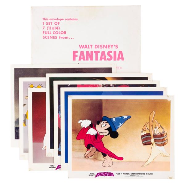 A Collection of "Fantasia" Re-Release Lobby Cards.