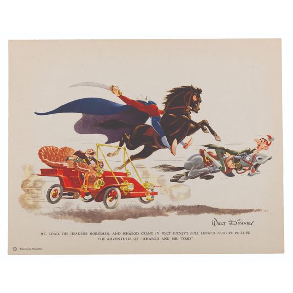 A "The Adventures of Ichabod and Mr. Toad" Fan Card.
