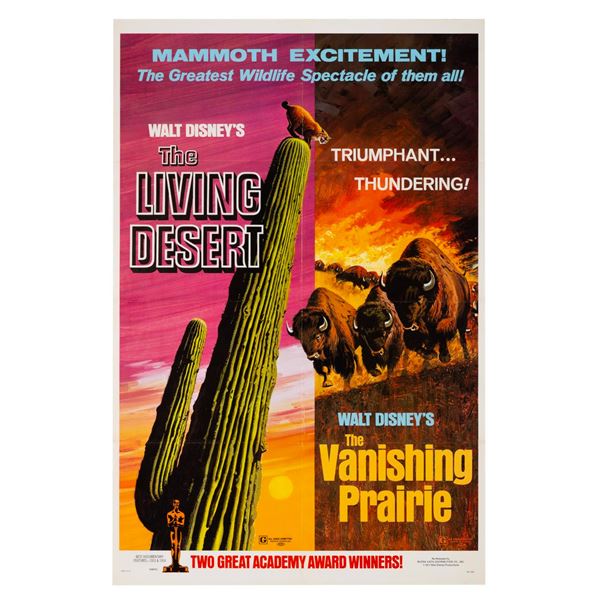 "The Vanishing Prairie" and "The Living Desert" Re-Release One Sheet.