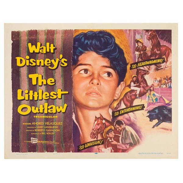 A "The Littlest Outlaw" Half-Sheet.
