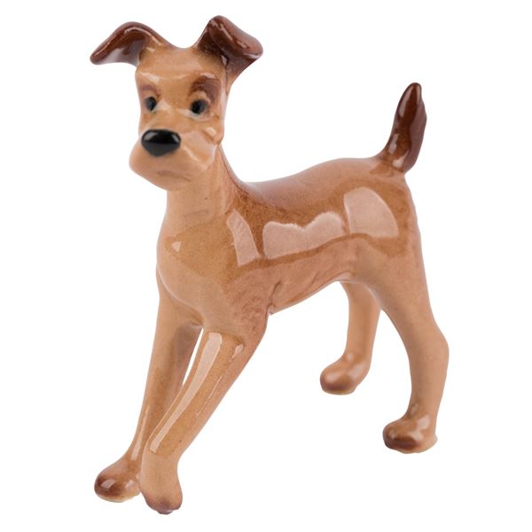 A "Lady and the Tramp" Miniature Ceramic Figurine by Hagen Renaker.