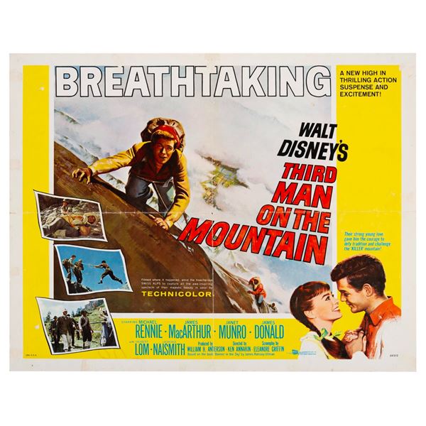 A "Third Man on the Mountain" Half-Sheet.