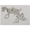 Image 1 : A "101 Dalmatians" Perdita and Puppies Sericel.