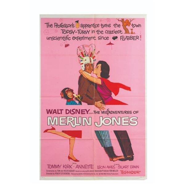 A "The Misadventures of Merlin Jones" One Sheet.