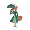 Image 1 : A Large "Mary Poppins" Cloisonne Pendant.
