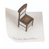 Image 1 : A Mini "Winnie the Pooh" Wooden Chair Figurine.