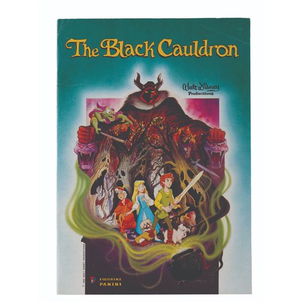 A Complete The Black Cauldron Panini Sticker Book.