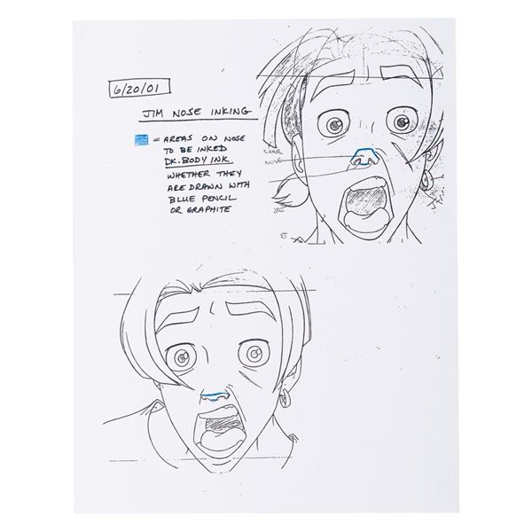 A "Treasure Planet" Production Used Color Guide Copy.
