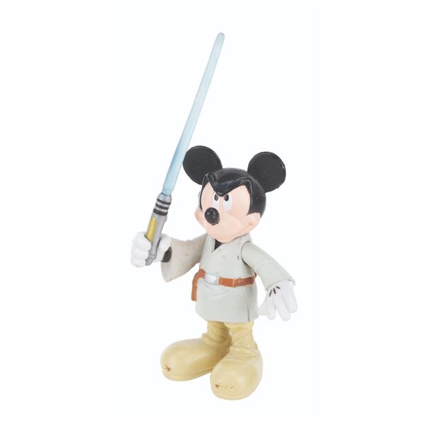 A Jedi Mickey Mouse Figure.