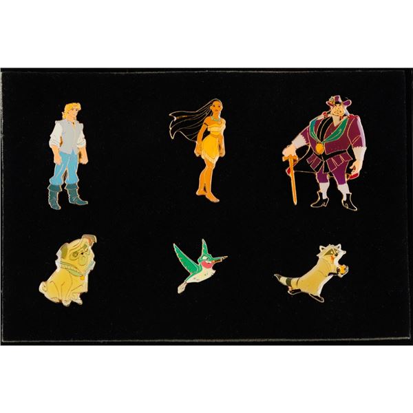A 6-Piece "Pocahontas" Character Pin Set.