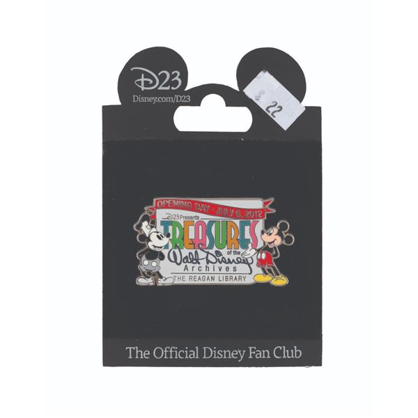 A Treasures of the Walt Disney Archives Pin.