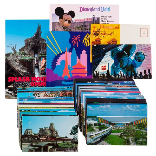 A Large Collection of Disney Parks Postcards.