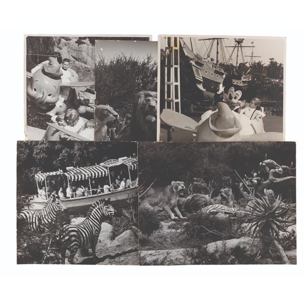 Oversized Prints of the Jungle Cruise and Dumbo.
