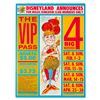 Image 1 : A 1960s Disneyland Magic Kingdom Club VIP Pass Flyer.