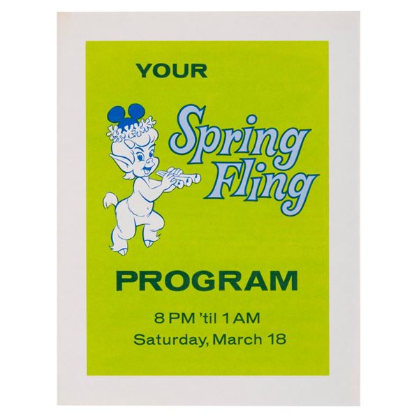 A 1967 Disneyland Spring Fling Program.