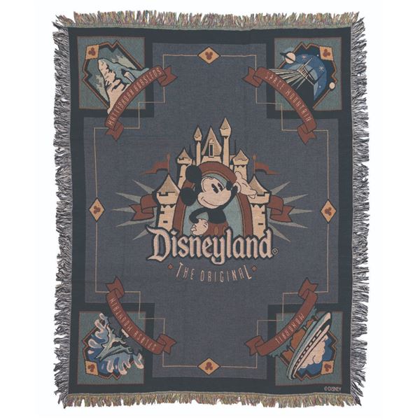 A Disneyland "The Original" Throw Blanket.