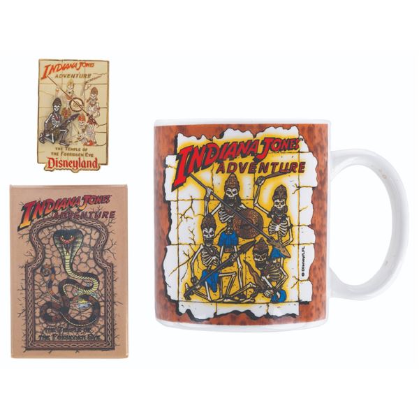 Three Early Indiana Jones Adventure Souvenirs.