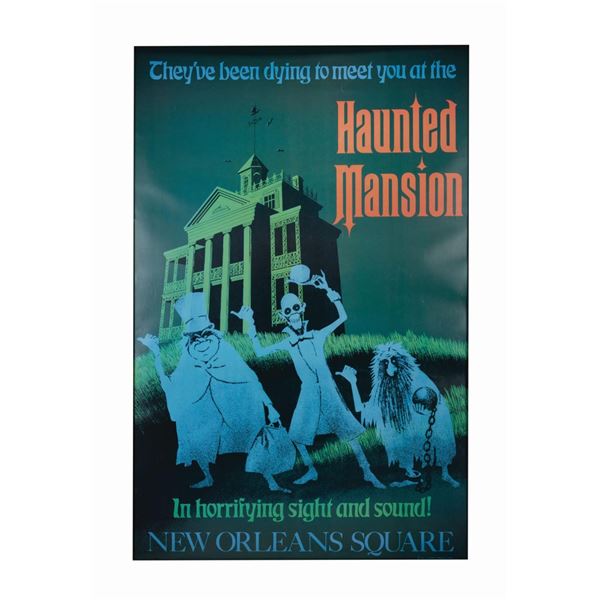 A Haunted Mansion Disneyland Gallery Poster.