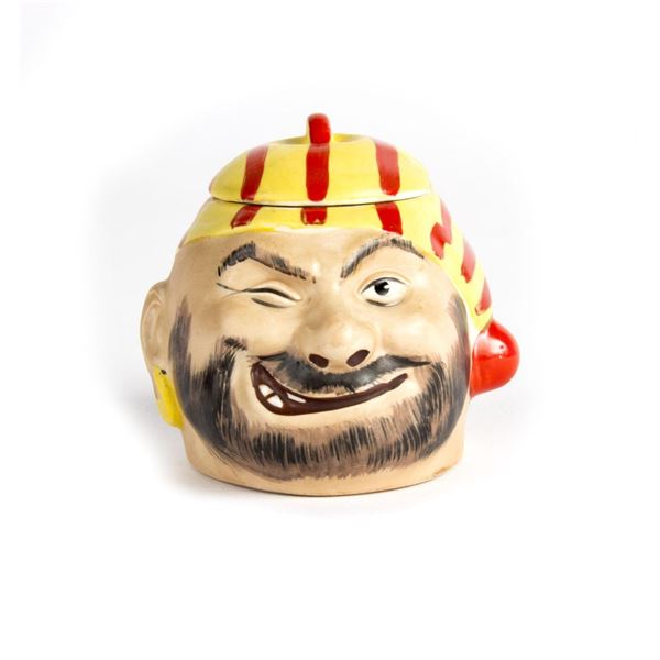A Pirates of the Caribbean Souvenir Condiment Jar.