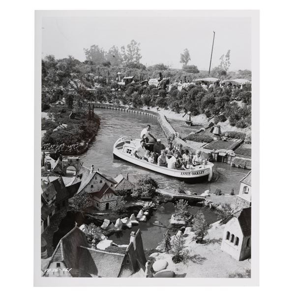 A Disneyland Storybook Land Canal Boats Publicity Photo.