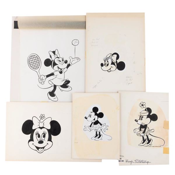 A Collection of Original Minnie Mouse Drawings.