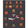 Image 4 : A Framed Set of Walt Disney World 15th Anniversary Coca-Cola Pins.
