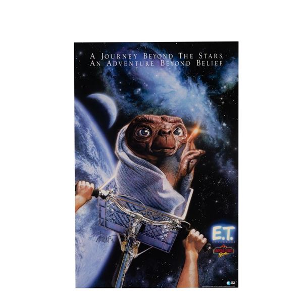 A Drew Struzan Signed Universal Florida E.T. Adventure Poster.