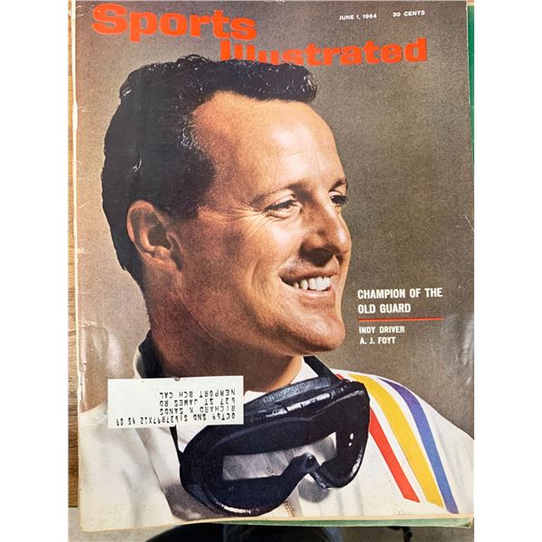 Sports Illustrated Magazine 1964 A. J. Foyt Issue