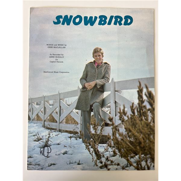 Anne Murray Snowbird music book