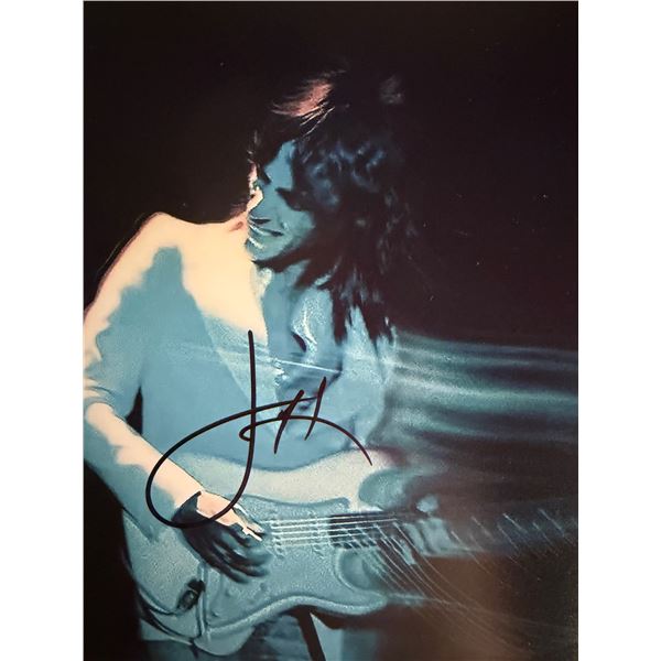 Guitar legend Jeff Beck signed photo