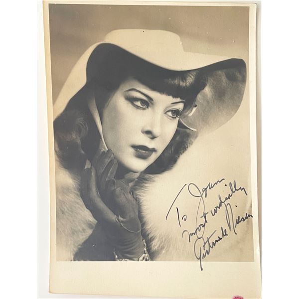 The Babe Ruth Story  Gertrude Niesen signed photo