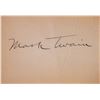 Image 1 : Huckleberry Finn Author Mark Twain signature slip