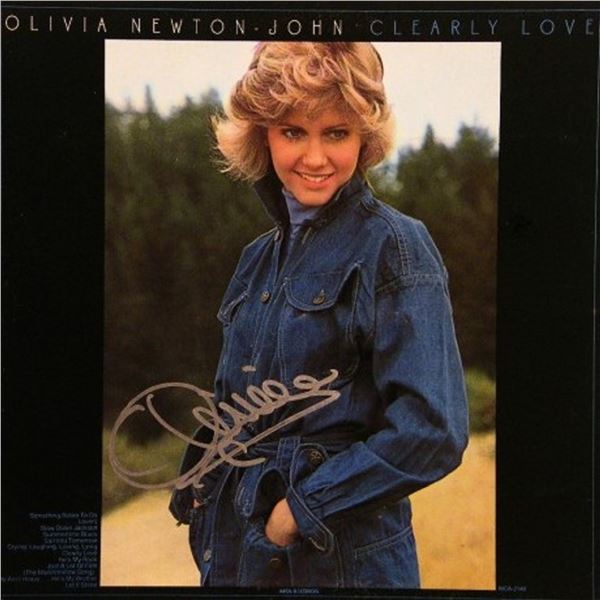 Olivia Newton John signed Clearly Love album