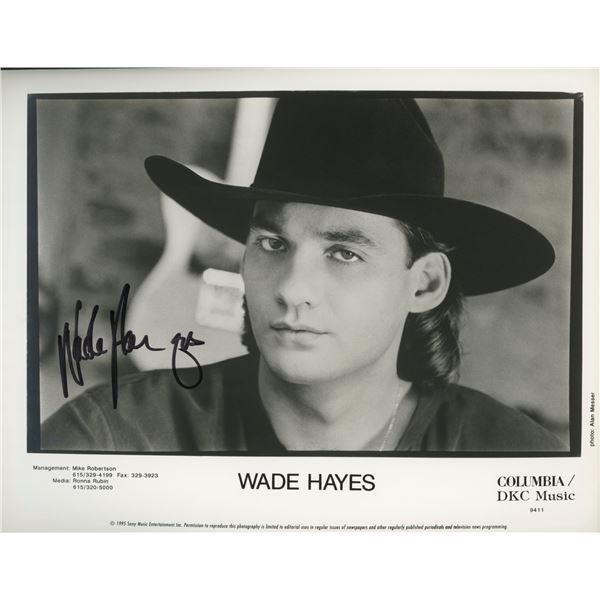 Country Music Singer Wade Hayes signed photo