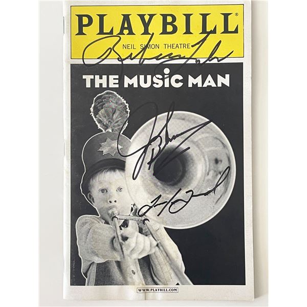 The Music Man cast signed Playbill