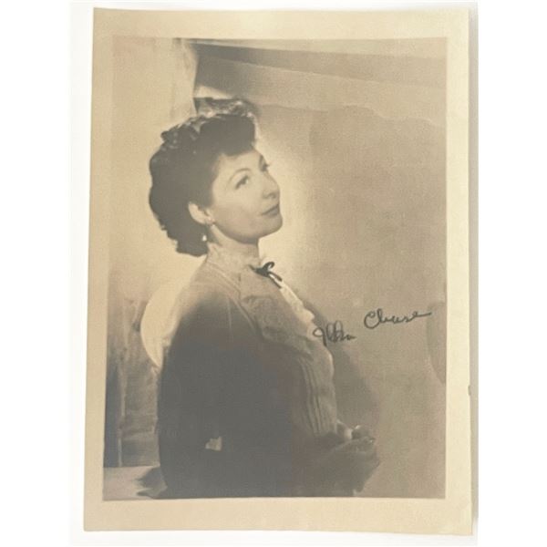 Actress Ilka Chase signed photo