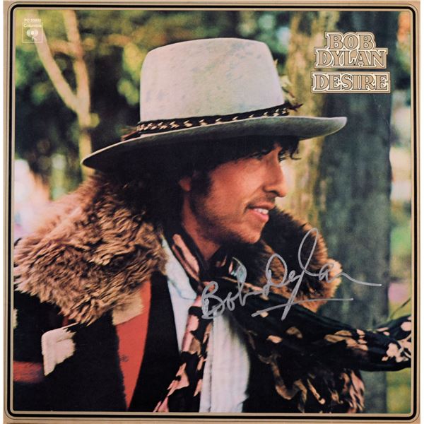 Bob Dylan Desire signed album
