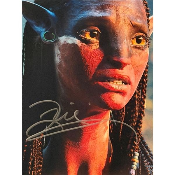 Avatar Zoe Saldana signed movie photo