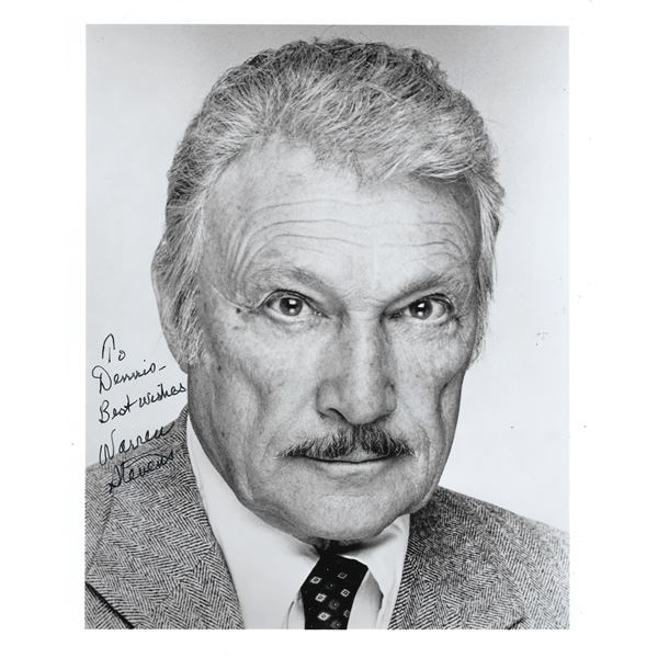 Forbidden Planet Warren Stevens signed photo